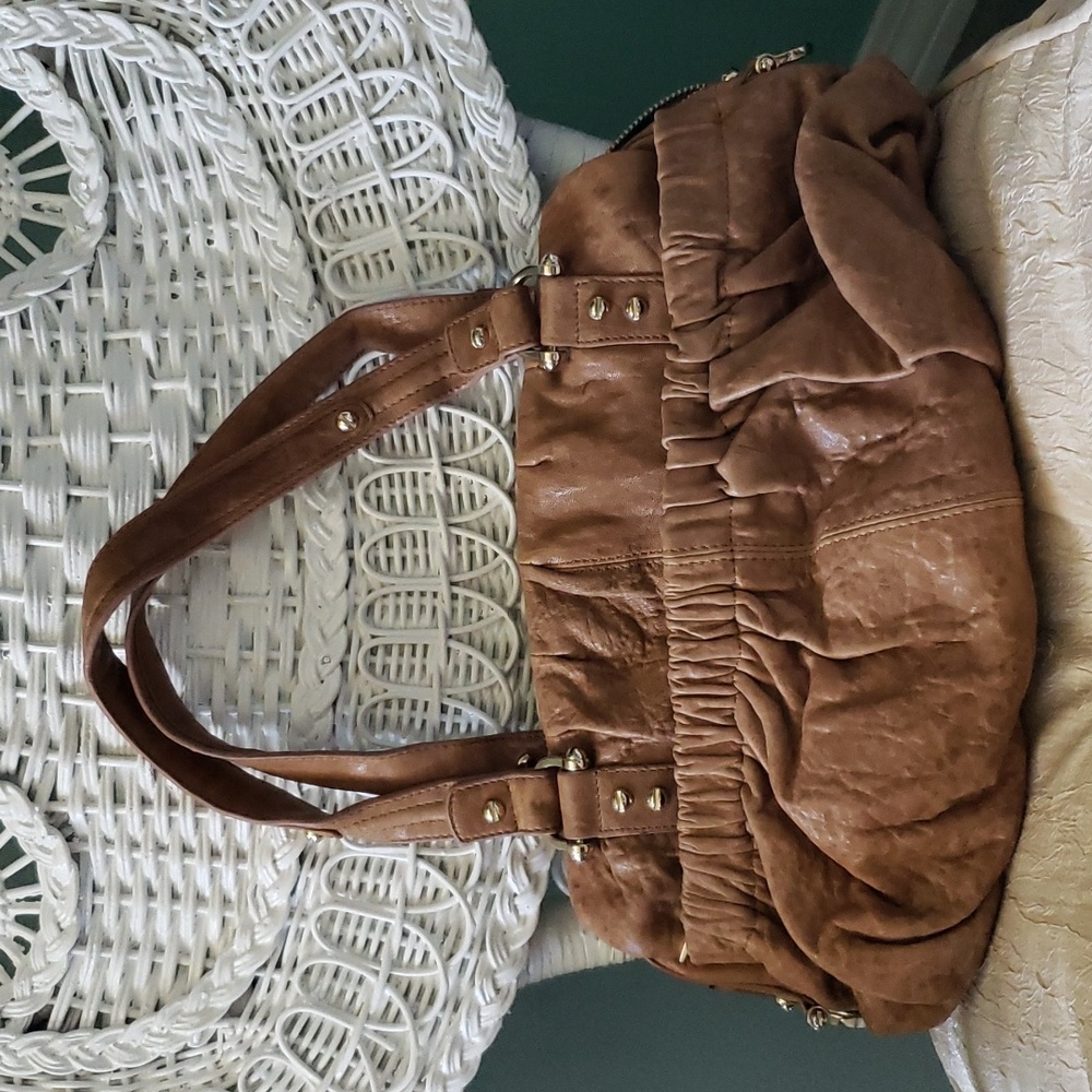 ๐ JUNIOR DRAKE TAN LEATHER PURSE - Picture 2 of 13